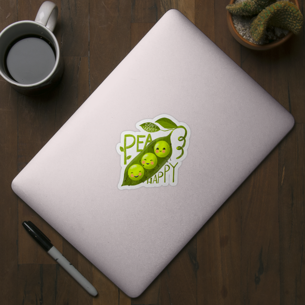 Pea happy by Petit Faon Prints